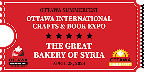 Taste of Syria |  Ottawa International Food & Book Expo 2024