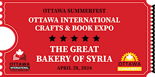 Taste of Syria |  Ottawa International Food & Book Expo 2024 primary image