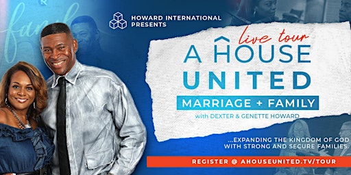 Imagem principal do evento A House United Marriage + Family LIVE TOUR |Winston-Salem, NC