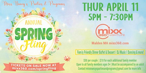 Immagine principale di SPRING FLING presented by Miss Nancy’s Parties & Programs 