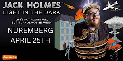 Imagem principal do evento Nuremberg English Comedy: Jack Holmes - Light in the Dark