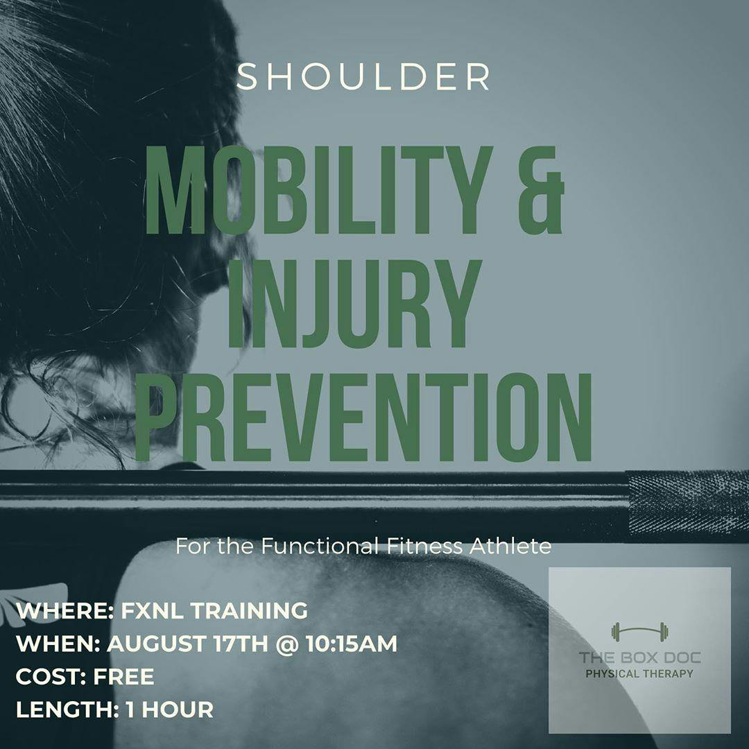 SHOULDER MOBILITY & INJURY PREVENTION presented by Dr. Jaime Gold