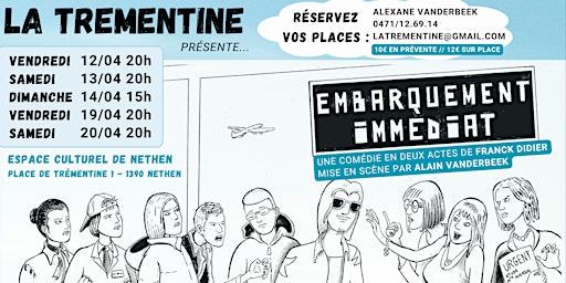 Imagem principal de Théatre - La Trémentine 2024 - Embarquement Immédiat - Samedi 13 Avril