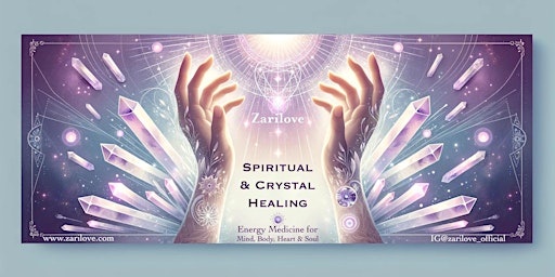 Imagem principal de Spiritual Energy Healing with Crystal light bath and Sound.