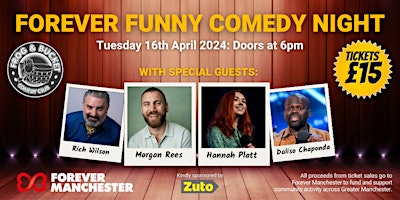 Primaire afbeelding van Forever Funny Comedy Night - 16th April 2024