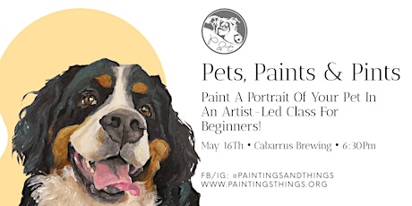 Pets, Paints & Pints at Cabarrus Brewing