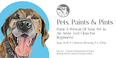 Pets, Paints & Pints at Cabarrus Brewing