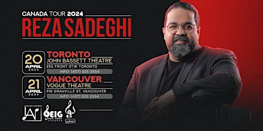 Reza Sadeghi Live In Toronto primary image