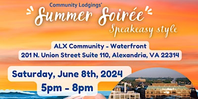 Primaire afbeelding van Community Lodgings' Summer Soiree Speakeasy Style