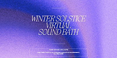 Imagen principal de Winter Solstice Virtual Sound bath