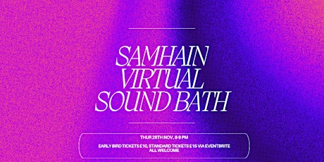 Samhain Virtual Sound Bath