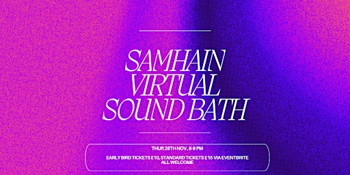 Imagem principal de Samhain Virtual Sound Bath