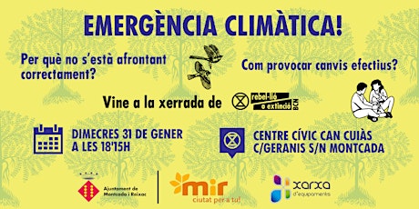 Xerrada sobre l'emergència climàtica i com crear canvis efectius