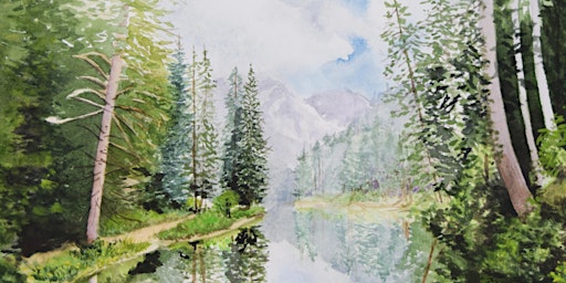 Watercolor SPRING  Landscapes  primärbild