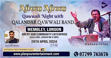 Primaire afbeelding van Afreen Afreen  Qawwali Night with Qalandar Band Wembley London