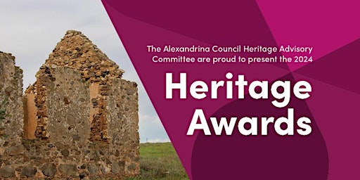 Primaire afbeelding van 2024 Alexandrina Council Heritage Awards