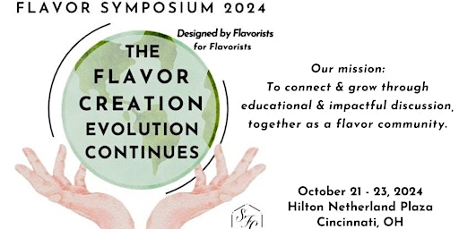 SFC SYMPOSIUM 2024- The Flavor Creation Evolution Continues primary image