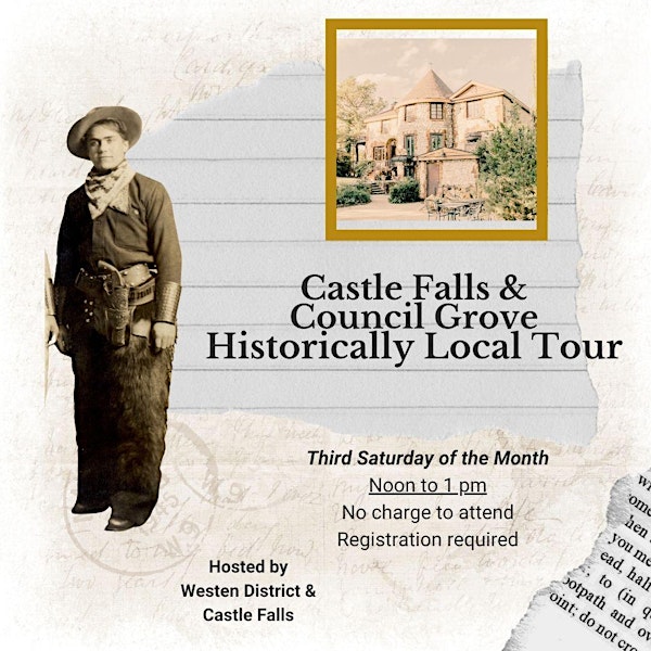 Castle Falls & Council Grove Historically Local Tour on Sat, May 18, 2024