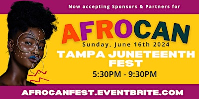 Primaire afbeelding van Partners & Sponsors: AfroCAN - Tampa Juneteenth Festival