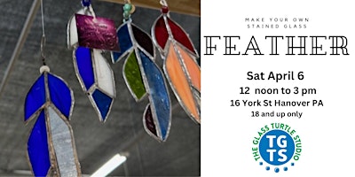 Imagen principal de Feather Stained Glass Class -Beginner Friendly