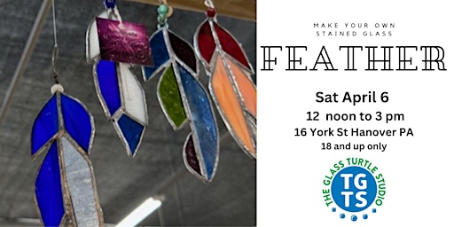 Imagem principal do evento Feather Stained Glass Class -Beginner Friendly