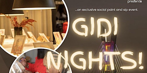 Image principale de Gidi Nights - Social Paint and Sip Event