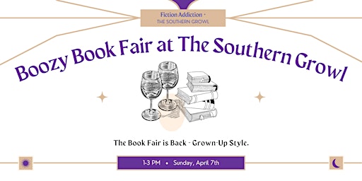 Primaire afbeelding van Boozy Book Fair at The Southern Growl