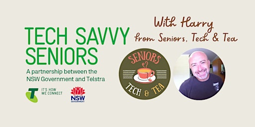 Imagem principal do evento Online Shopping for Seniors with Harry from Seniors, Tech & Tea
