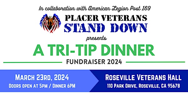Stand Up For Stand Down! Tri-Tip Dinner 2024