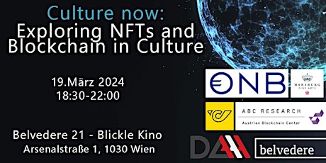 Culture now: Exploring NFTs and Blockchain in Culture primary image