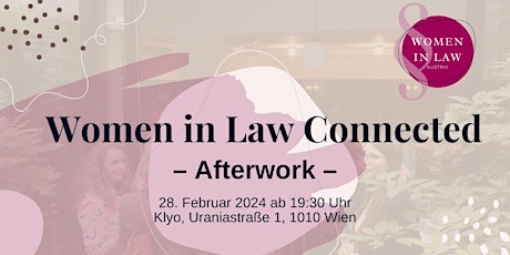 Imagen principal de Women in Law Connected - Afterwork