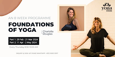 Foundations of Yoga - An 8 week program with Charlotte Douglas primary image