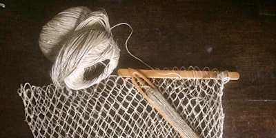 Imagem principal do evento Historic Netting make a bag or hairnet- full day beginner workshop 10am-4pm