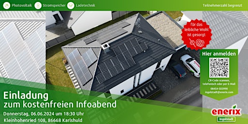 Image principale de kostenloser Infoabend zum Thema Photovoltaik