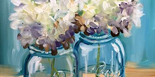 Calm and Comforting Hydrangeas - Paint and Sip by Classpop!™ primary image