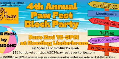 Imagem principal do evento Pawfest Block Party 2024- A Family Fun Day Out!