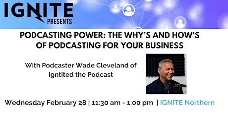 Imagem principal do evento Podcasting Power: The Why's and How's of Podcasting for Your Business
