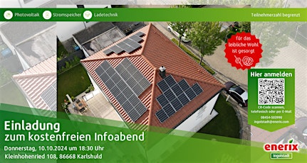 kostenloser Infoabend zum Thema Photovoltaik