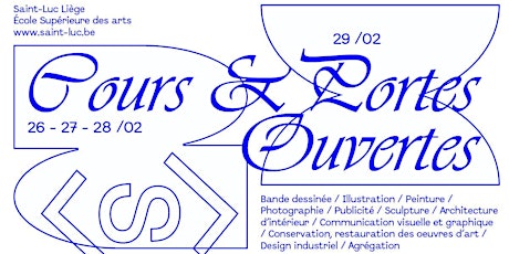 Imagen principal de Journées Portes & Cours Ouverts @ ESA Saint-Luc Liège (2024)