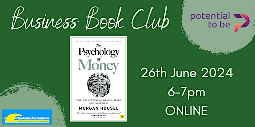 Hauptbild für ONLINE Business Book Club: "The Psychology of Money" by Morgan Housel