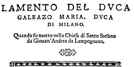 Hauptbild für Le indagini del Catelano: l’assassinio del duca di Milano