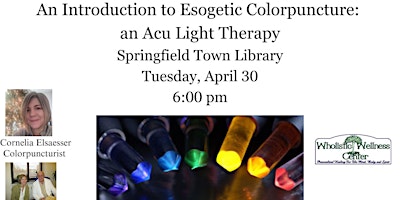 Imagem principal do evento An Introduction to Esogetic Colorpuncture:  an Acu Light Therapy