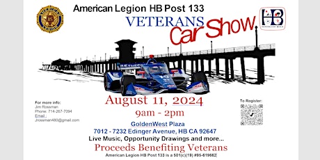 Imagem principal do evento American Legion HB Post 133 Veterans Car Show