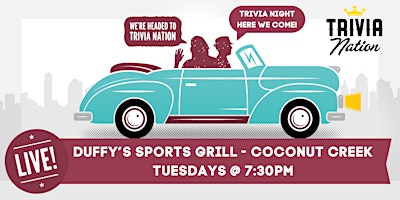 General Knowledge Trivia at Duffy's - Coconut Creek - $100 prizes! primary image
