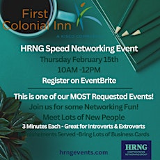 HRNG Speed Networking Event at First Colonial Inn primary image