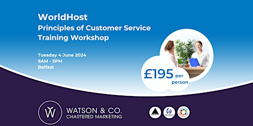 Primaire afbeelding van WorldHost Principles of Customer Service Training Workshop