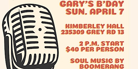 Gary's Birthday Bash with Boomerang - Soul Music for Dancing & Celebrating