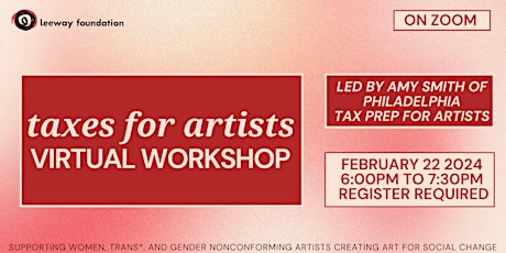 Imagem principal do evento Virtual Understanding Taxes for Artists