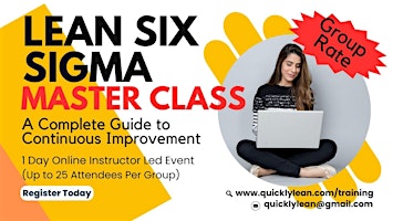 Imagen principal de LEAN SIX SIGMA MASTER CLASS - A Complete Guide to Continuous Improvement