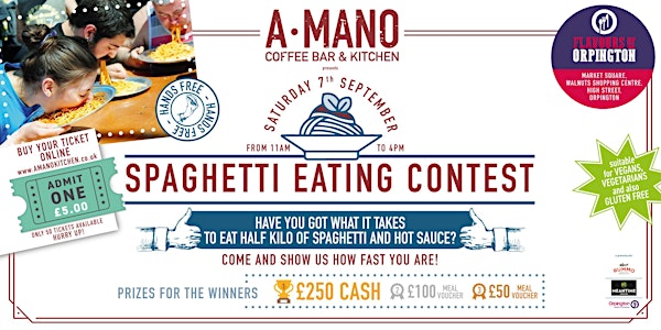 SPAGHETTI EATING CONTEST Flavours of Orpington